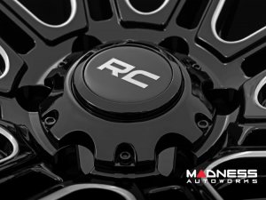 Custom Wheels (1) - Rough Country - 88 Series - Gloss Black - 17 x 8.5 / 6 x 5.5 / -12 / 4.5" 